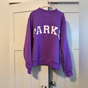 Parke Purple Crew Neck Sweater